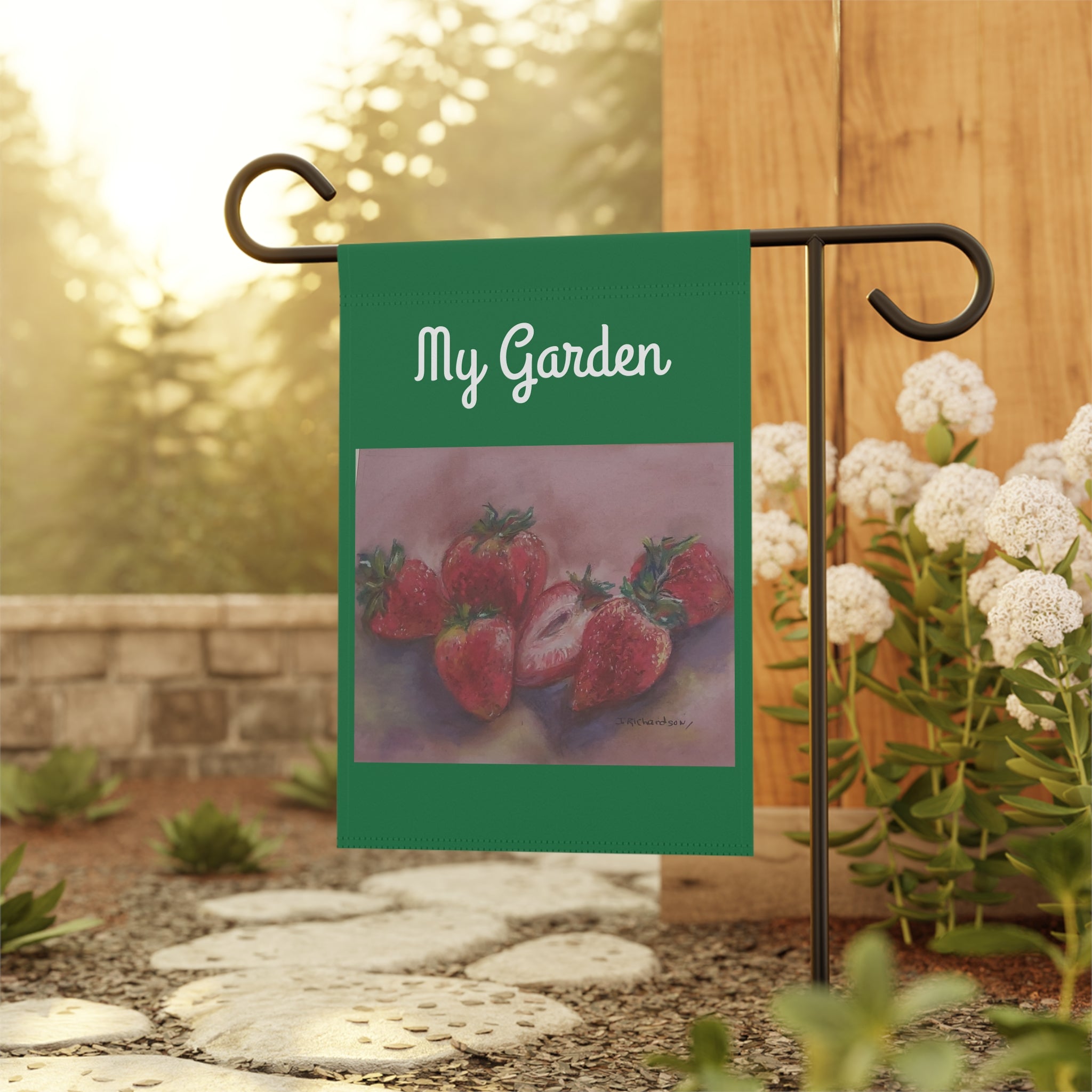 My Strawberry Garden Flag –  Banner