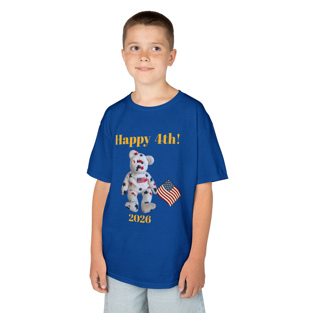 Beanie Bear Patriotic Kids Heavy Cotton™XS/S/M/L/XL Tee