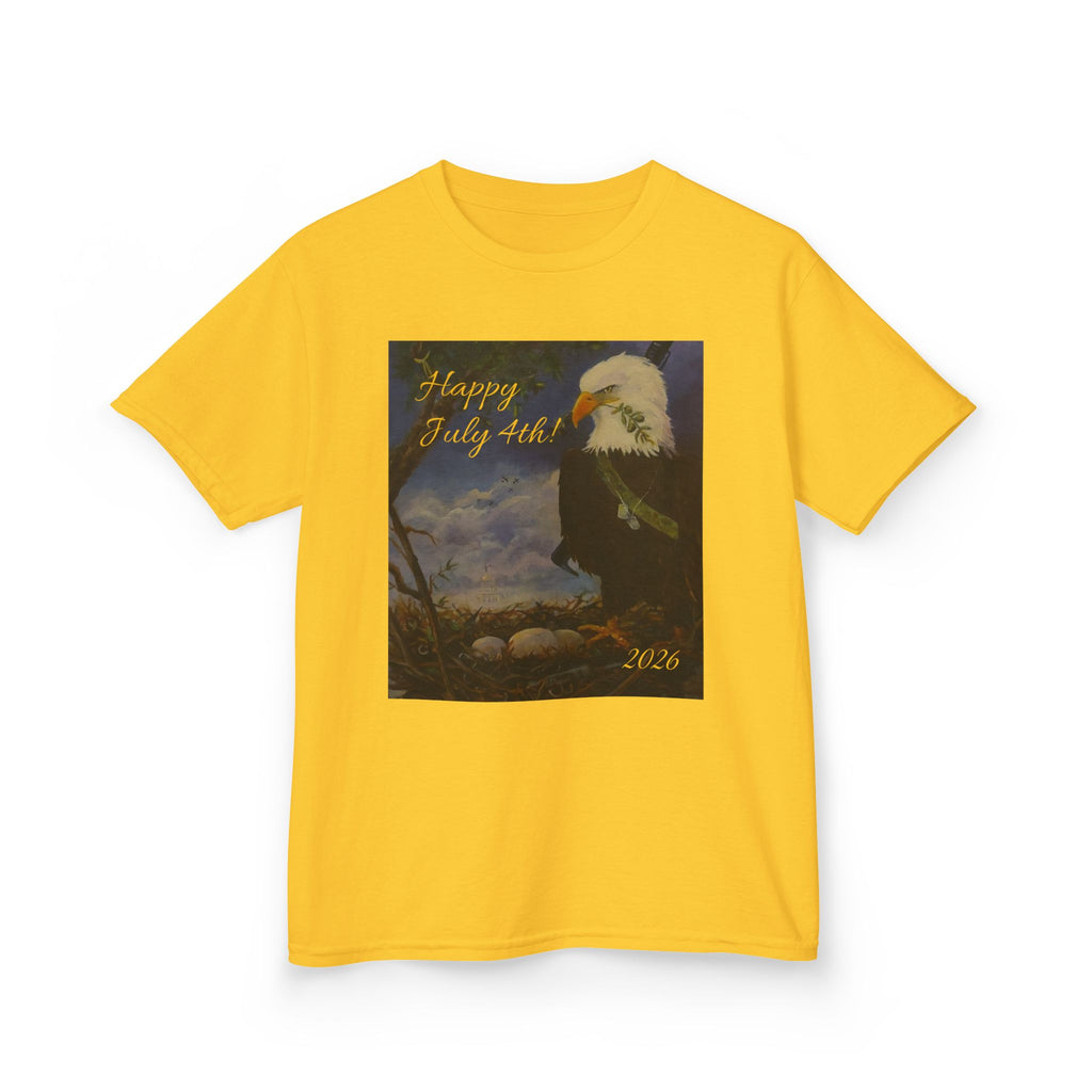 Eagle July 4th Kids T-shirt Heavy Cotton™XS/S/M/L/XL Tee