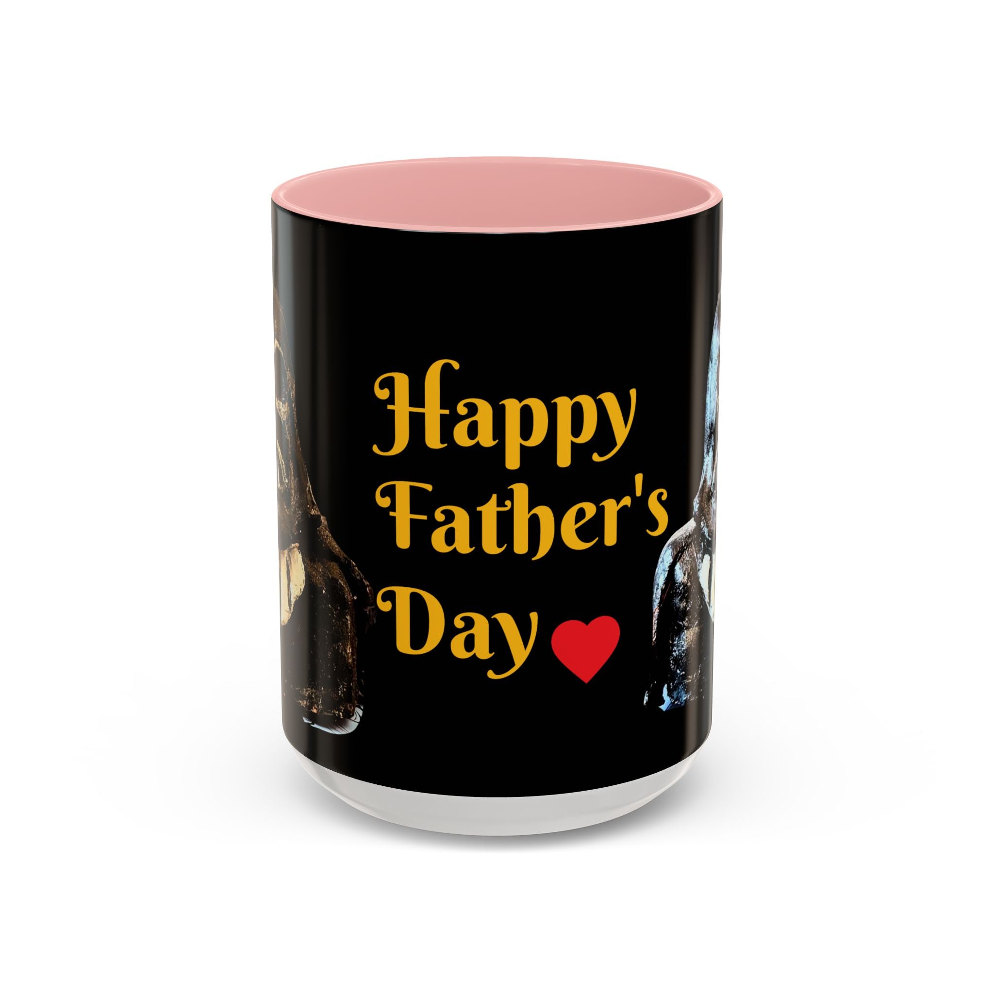 Father’s Day Coffee Mug – "Happy Father's Day" Black Accent Ceramic Mug (11/15oz)