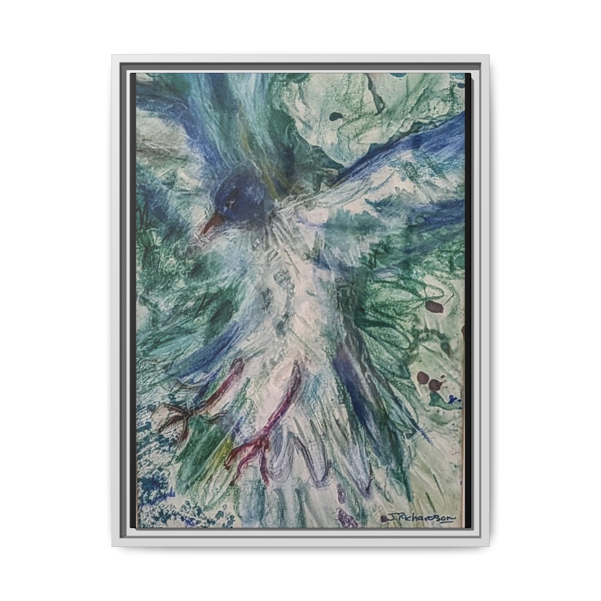 Free Bird, Framed Matte Canvas,   Multi-color frames)