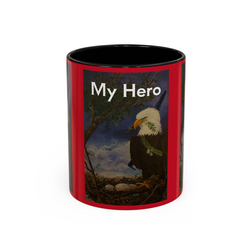 American Hero Patriotism Accent Coffee Mug (11, 15oz)