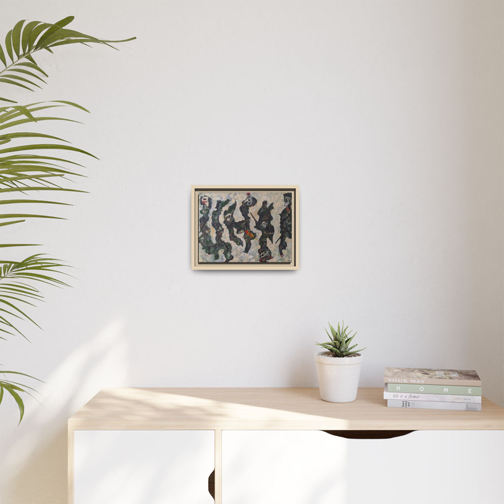 Copy of Framed  Autumn Leaves Matte Canvas Watercolor