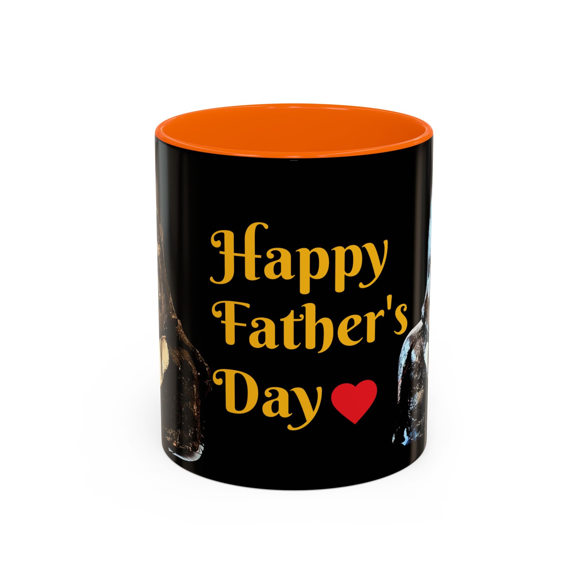 Father’s Day Coffee Mug – "Happy Father's Day" Black Accent Ceramic Mug (11/15oz)