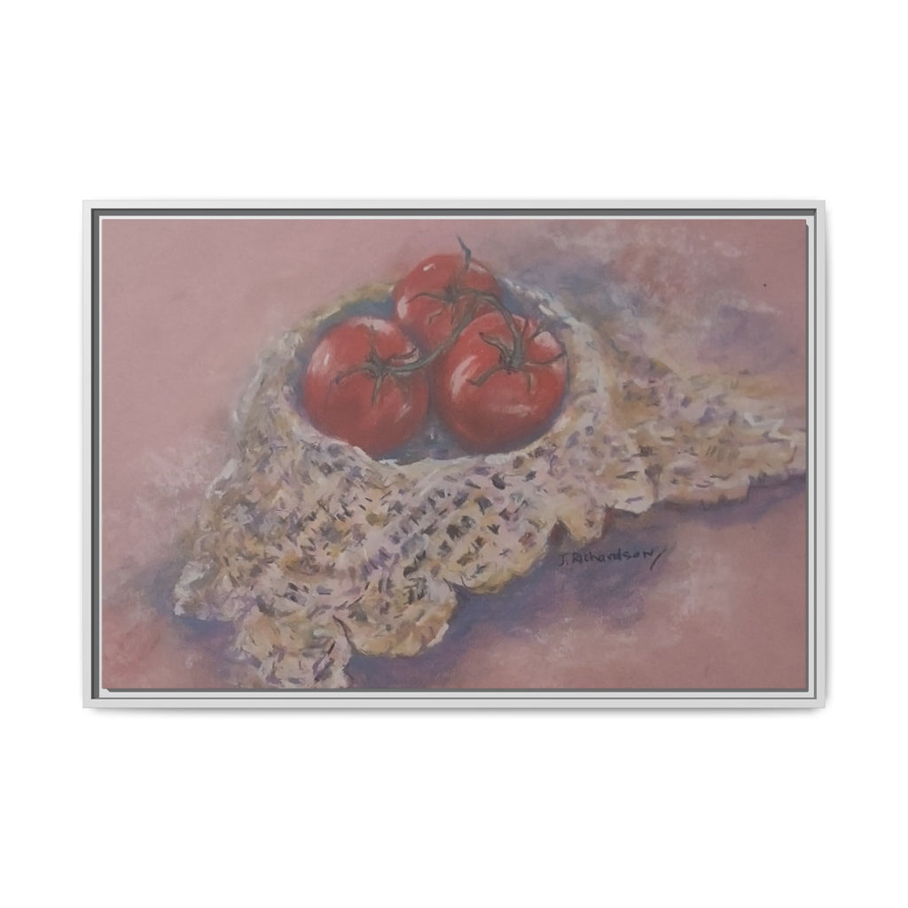Tomato Still Life Matte Canvas Framed | Kitchen Wall Art