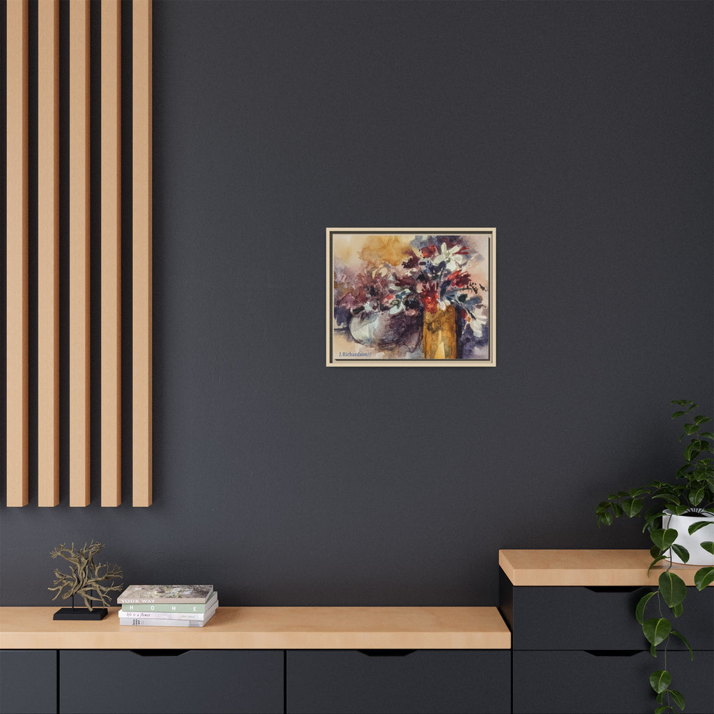 Floral still life Framed Matte Canvas Wall Art
