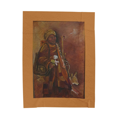"Walk for Peace" Velveteen Plush Blanket