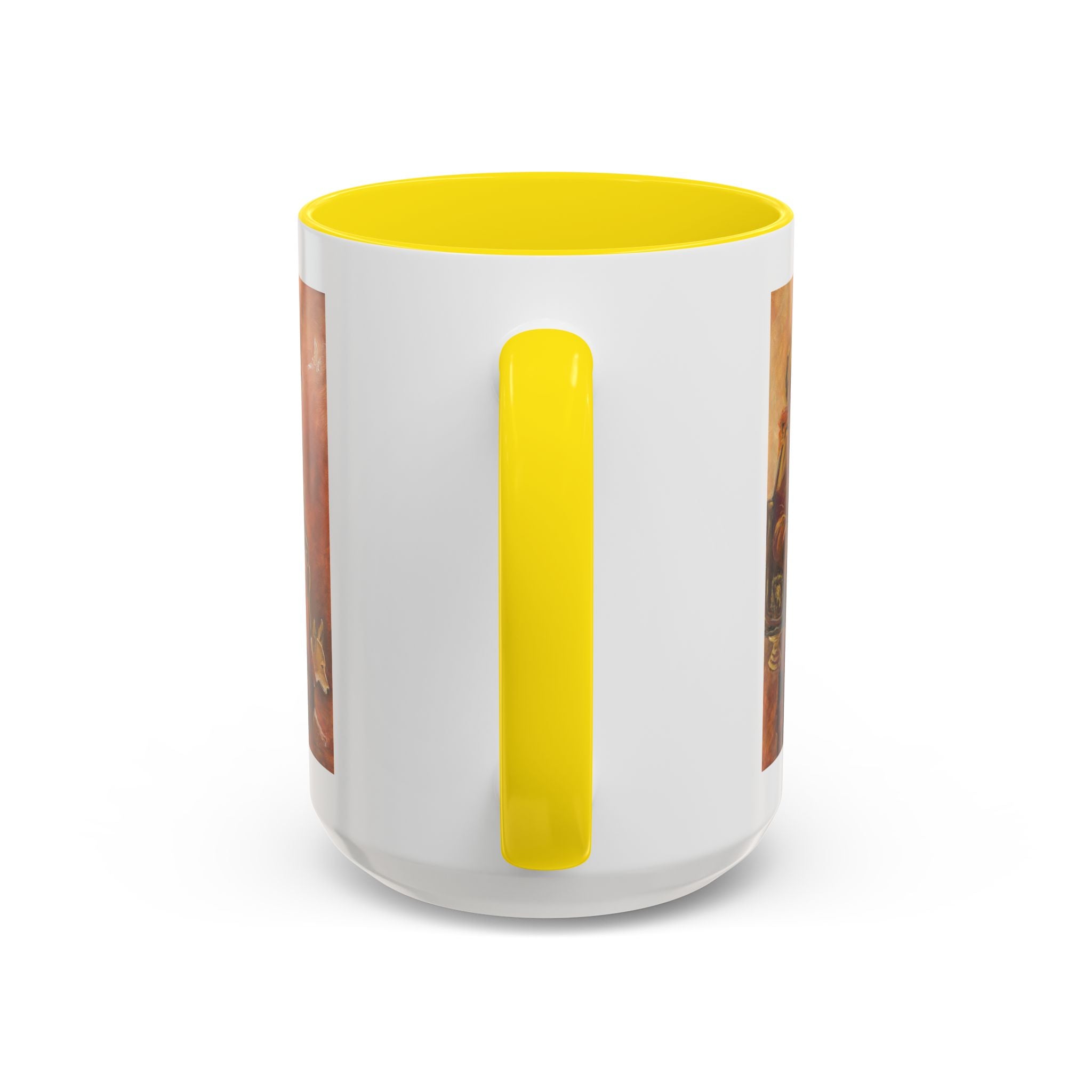 Peaceful Monk Accent Coffee Mug — Inspiration Art (11/15oz)