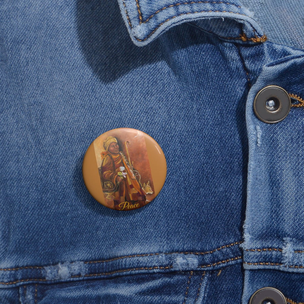 Monk's "Walk for Peace" Pin Button