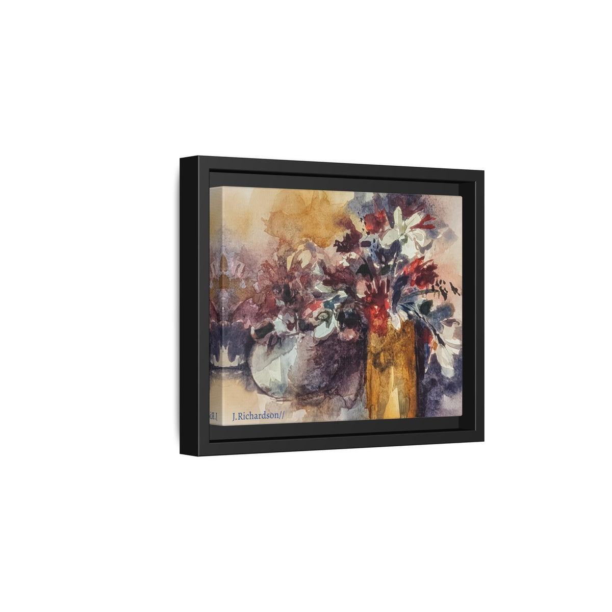 Floral still life Framed Matte Canvas Wall Art