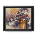 Floral still life Framed Matte Canvas Wall Art