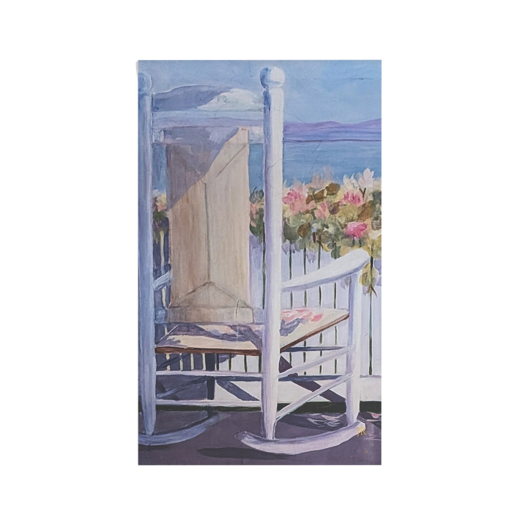 Relax in the Rocking Chair on deck House Banner - Outdoor/Indoor Decorative house Flag/banner