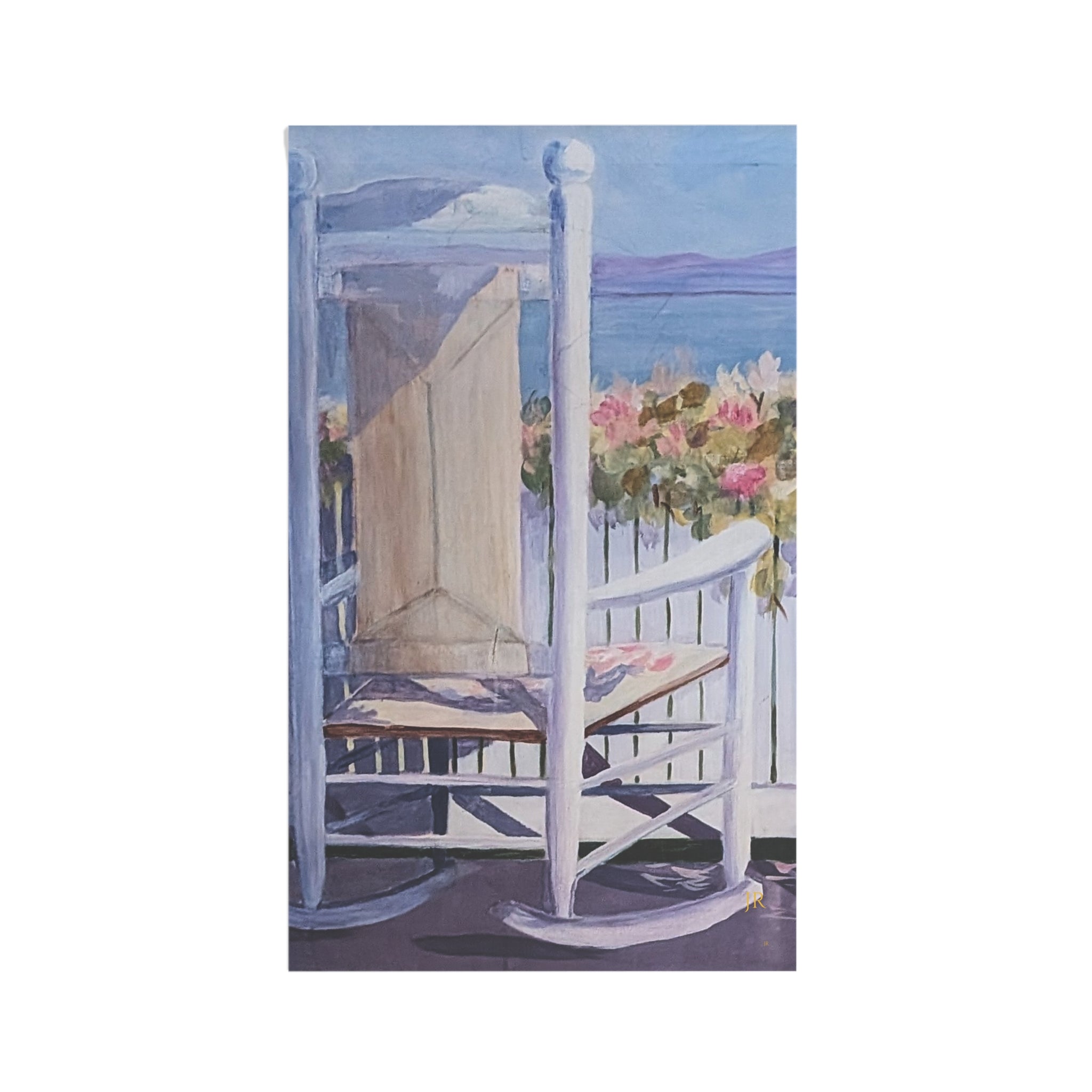 Relax in the Rocking Chair on deck House Banner - Outdoor/Indoor Decorative house Flag/banner