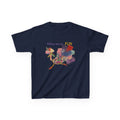 Follow Me to Fun l feathery bird l Kids Tee | colorful whimsical bird design