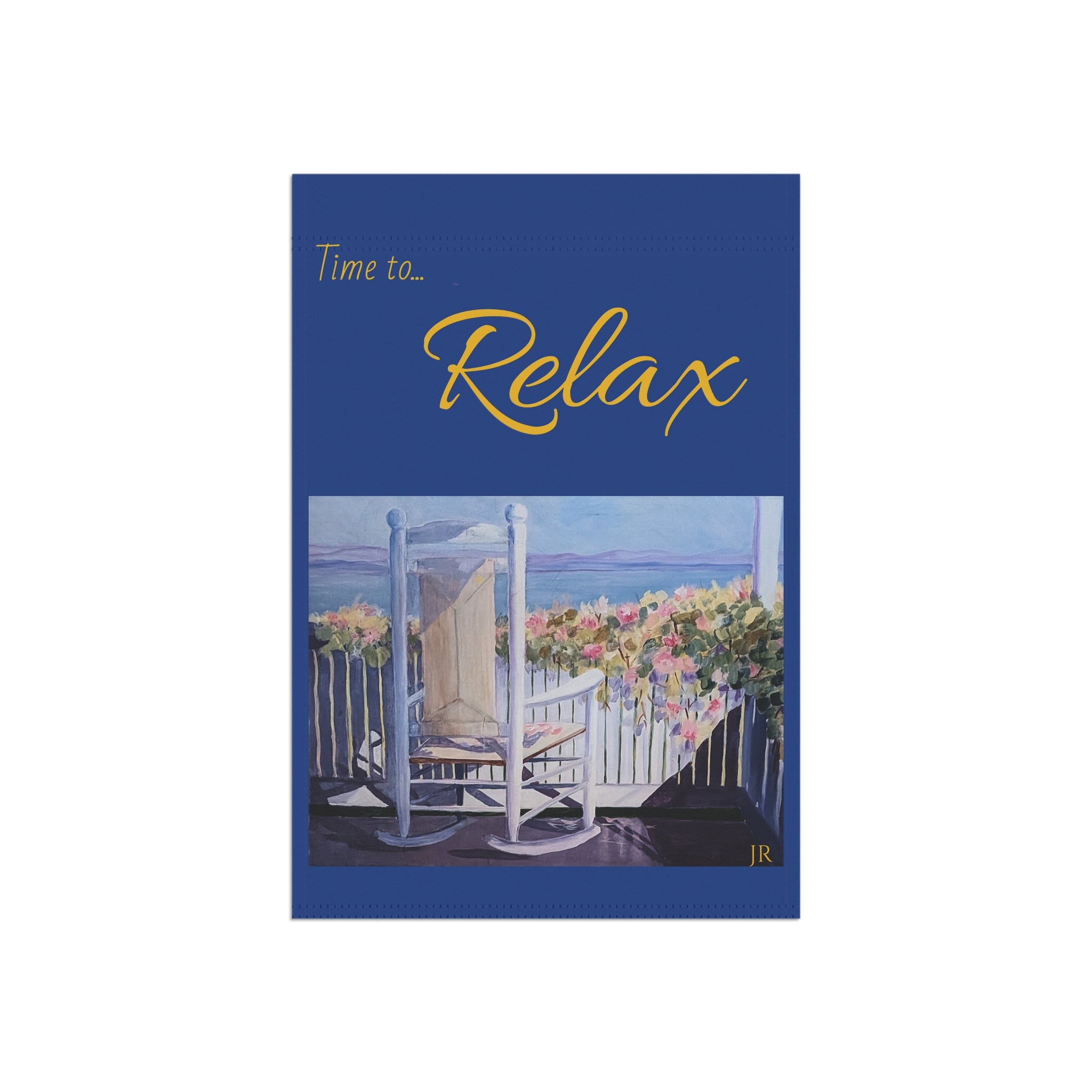 Relax Garden Flag — "Relax" Decorative House & Yard Banner