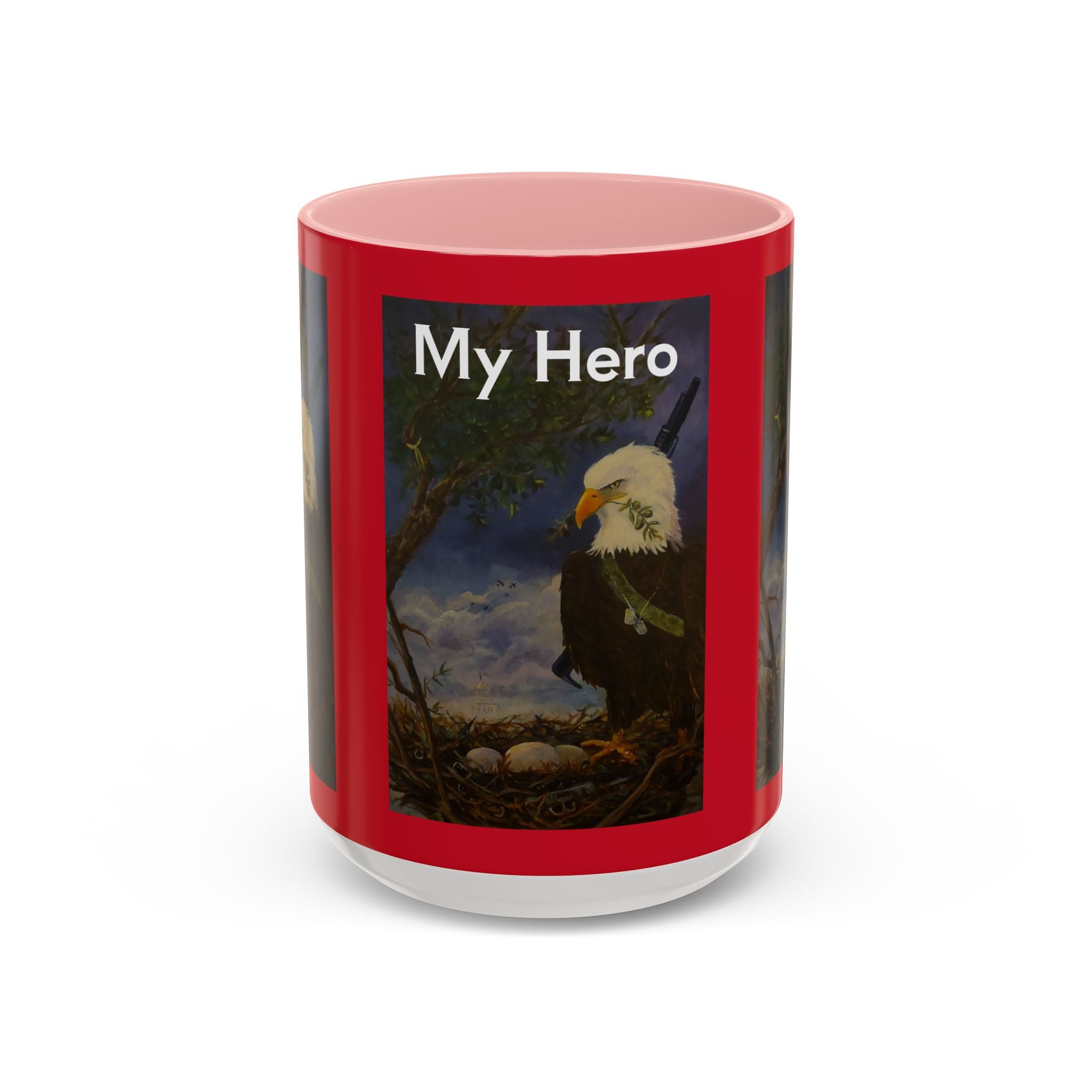 American Hero Patriotism Accent Coffee Mug (11, 15oz)