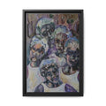 Copy of Framed Matte Canvas Print — Tropical Market Woman Watercolor Art