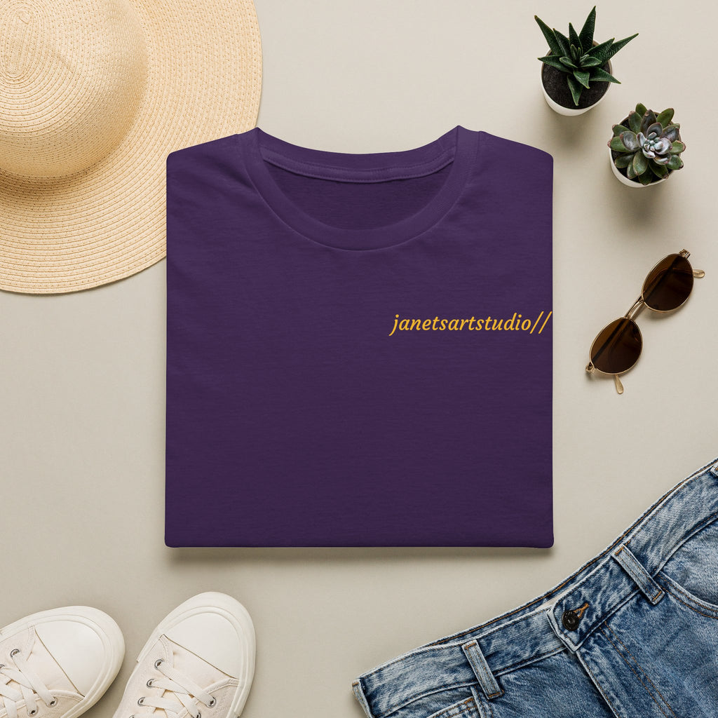 Love Peaches Back Design T-Shirt | Small Front Logo, Minimal Script