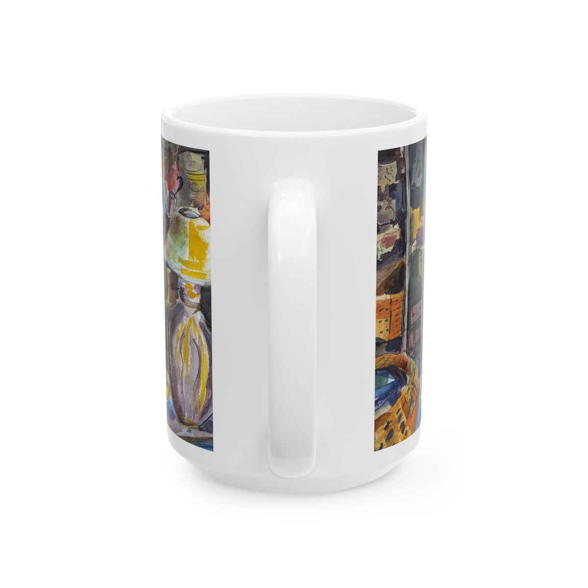 Yard Sales Illustration Mug | Ceramic Coffee Cup 11oz 15oz