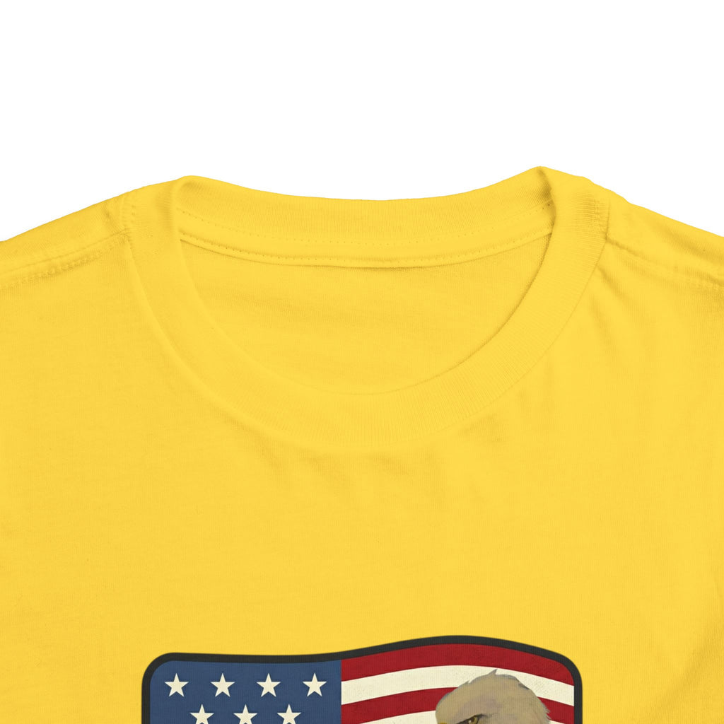 July 4th Toddler Tee —2T - 5T Patriotic Bald Eagle "USA 2026" Graphic