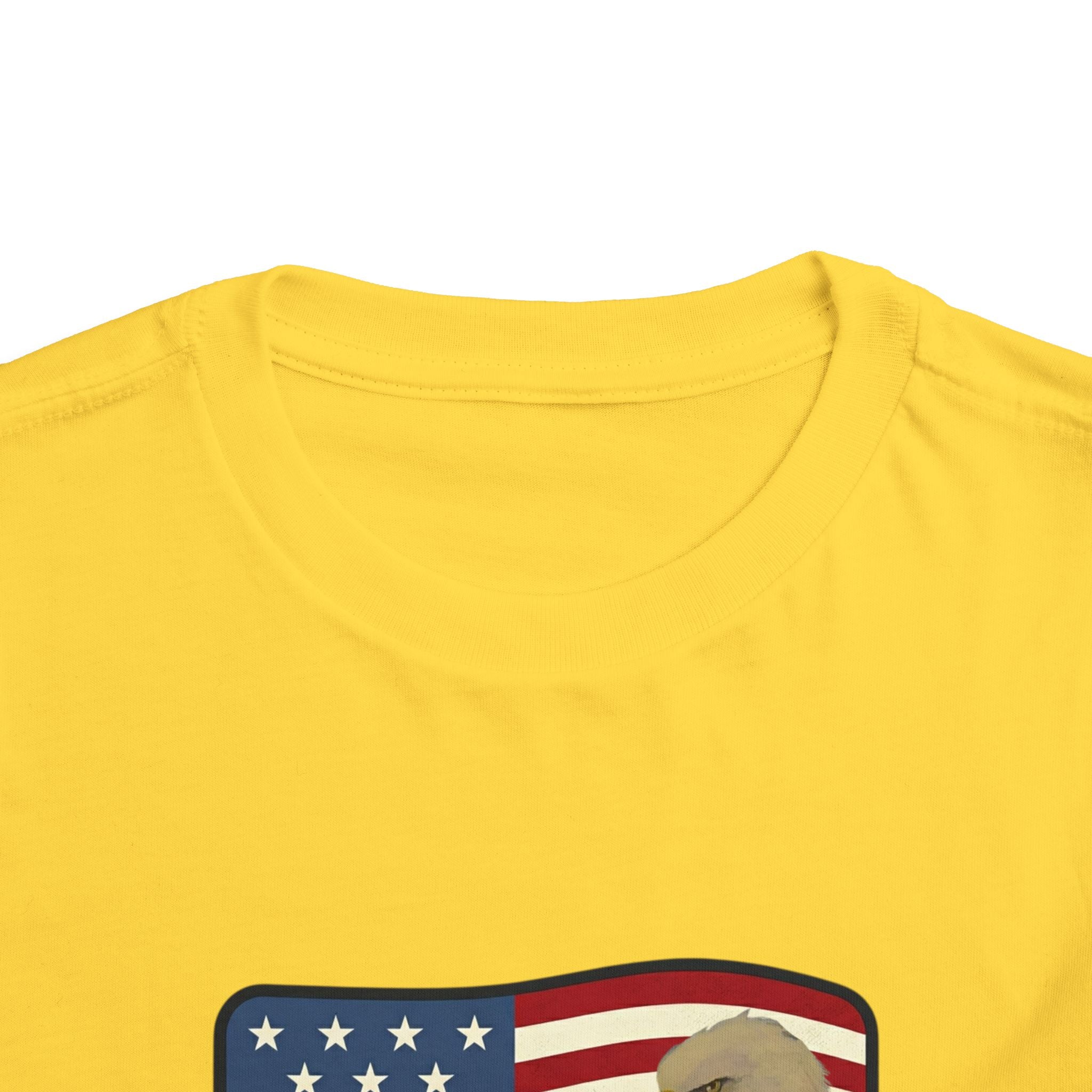 July 4th Toddler Tee —2T - 5T Patriotic Bald Eagle "USA 2026" Graphic