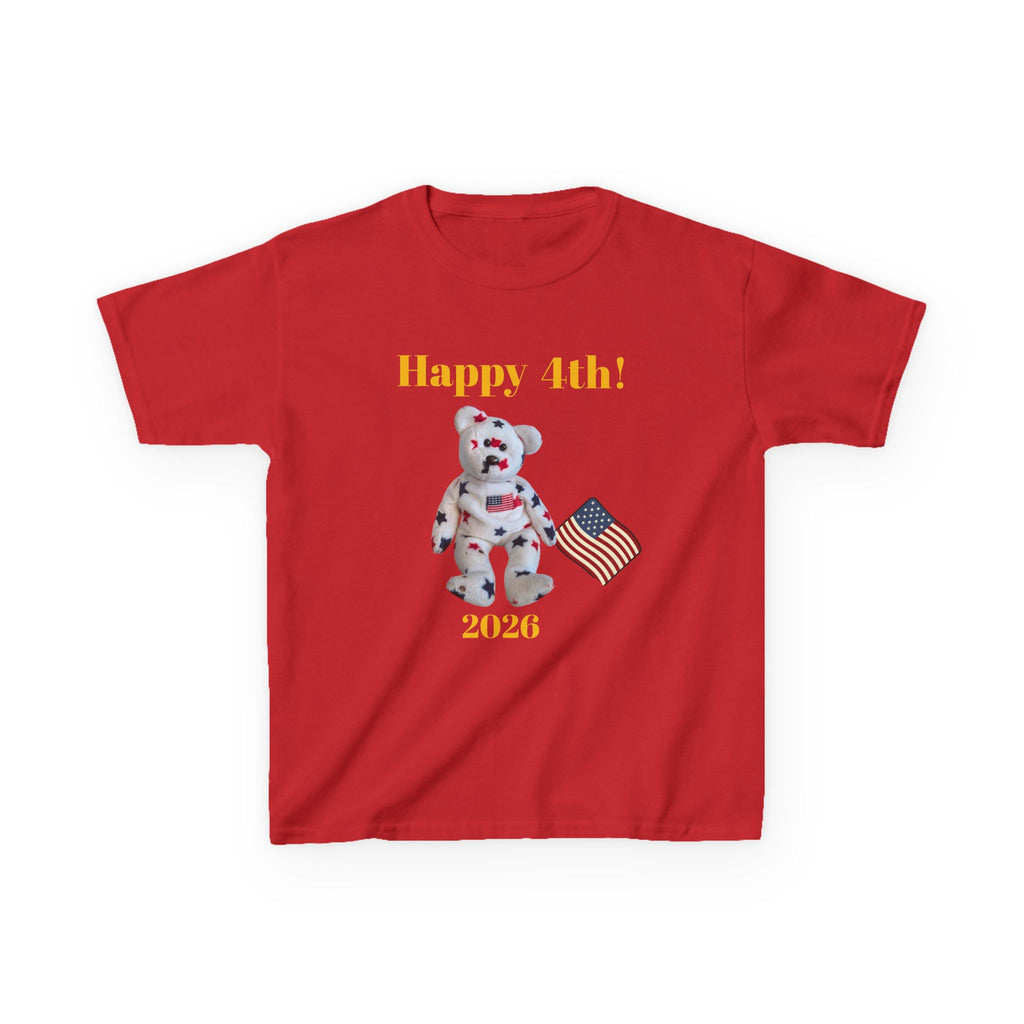 Beanie Bear Patriotic Kids Heavy Cotton™XS/S/M/L/XL Tee