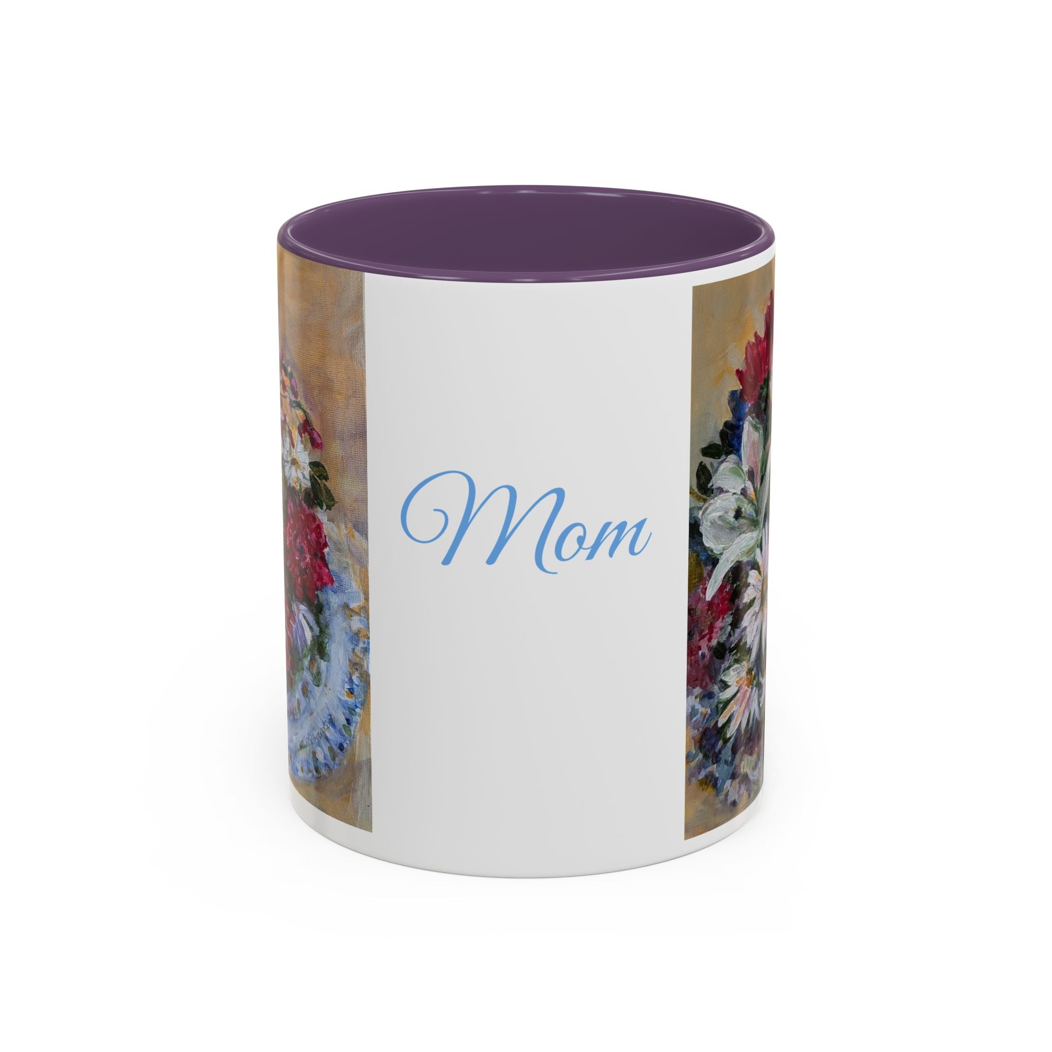 MOM Floral Bouquet Accent Coffee Mug — Chose  Interior 11/15oz