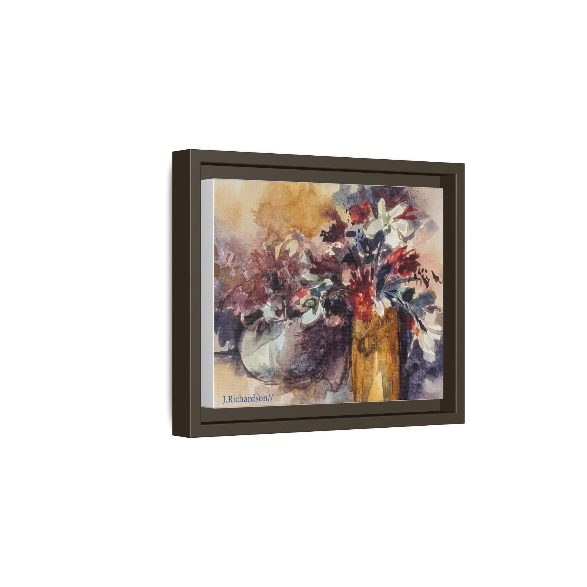 Floral still life Framed Matte Canvas Wall Art