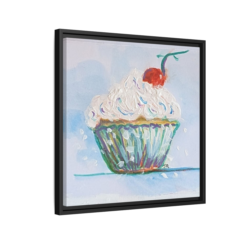 Cupcake Canvas Art Print — Framed Matte Wall Decor