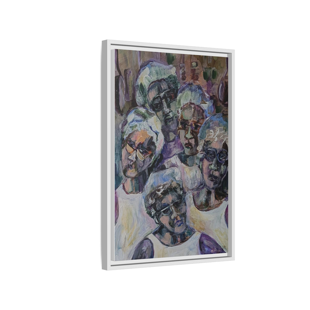 Copy of Framed Matte Canvas Print — Tropical Market Woman Watercolor Art