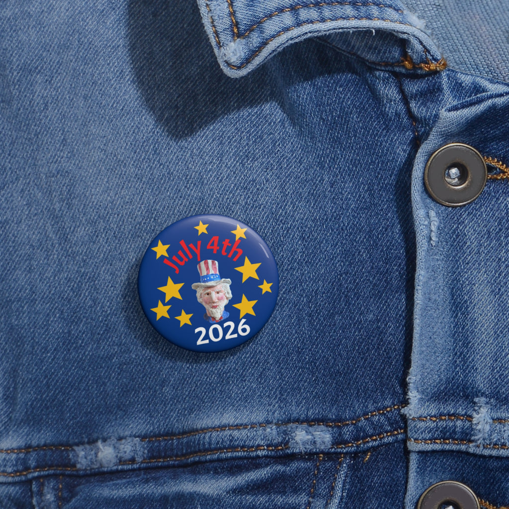 Copy of July 4th 2026 Pin Button — Badge