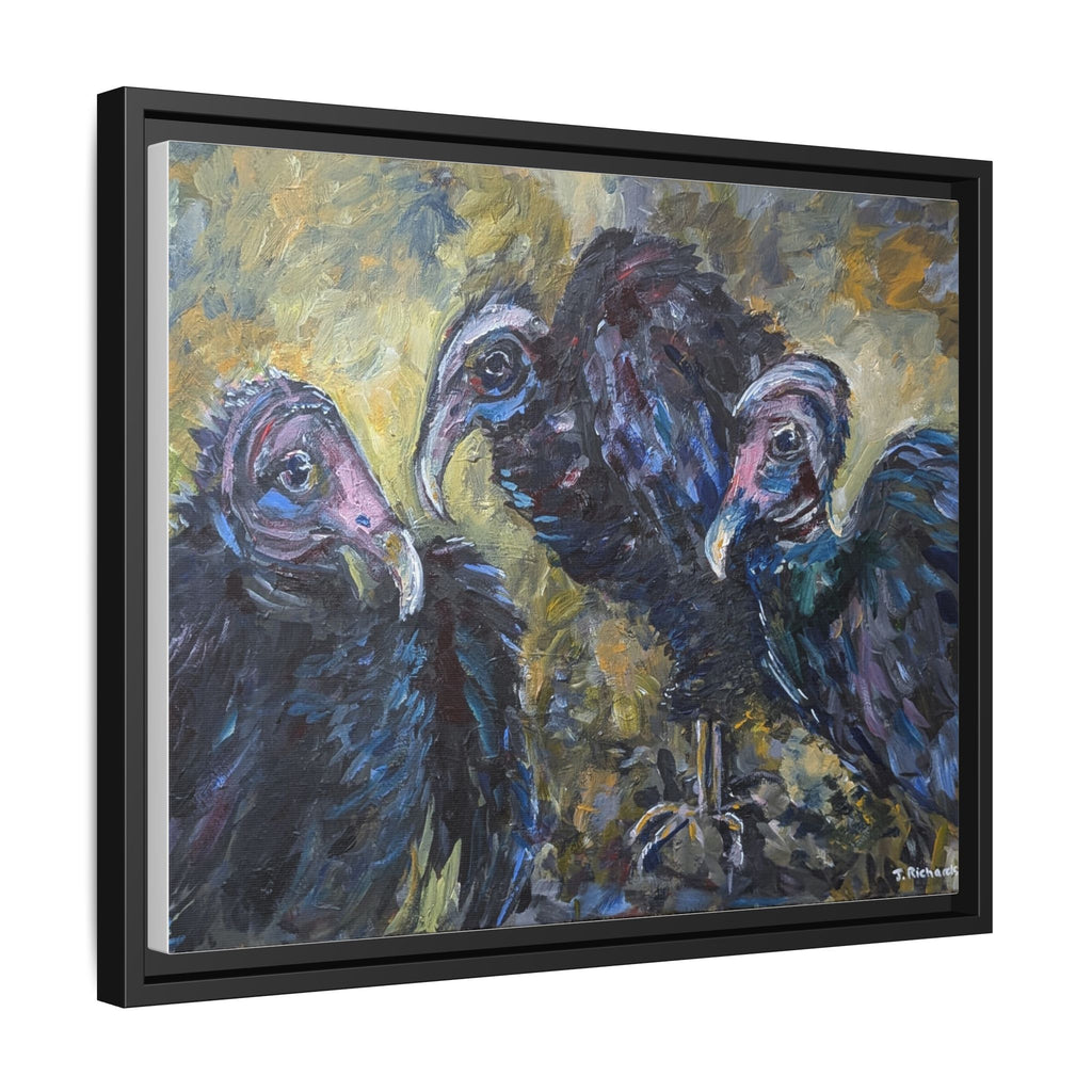 Three Vultures Painting Matte Canvas