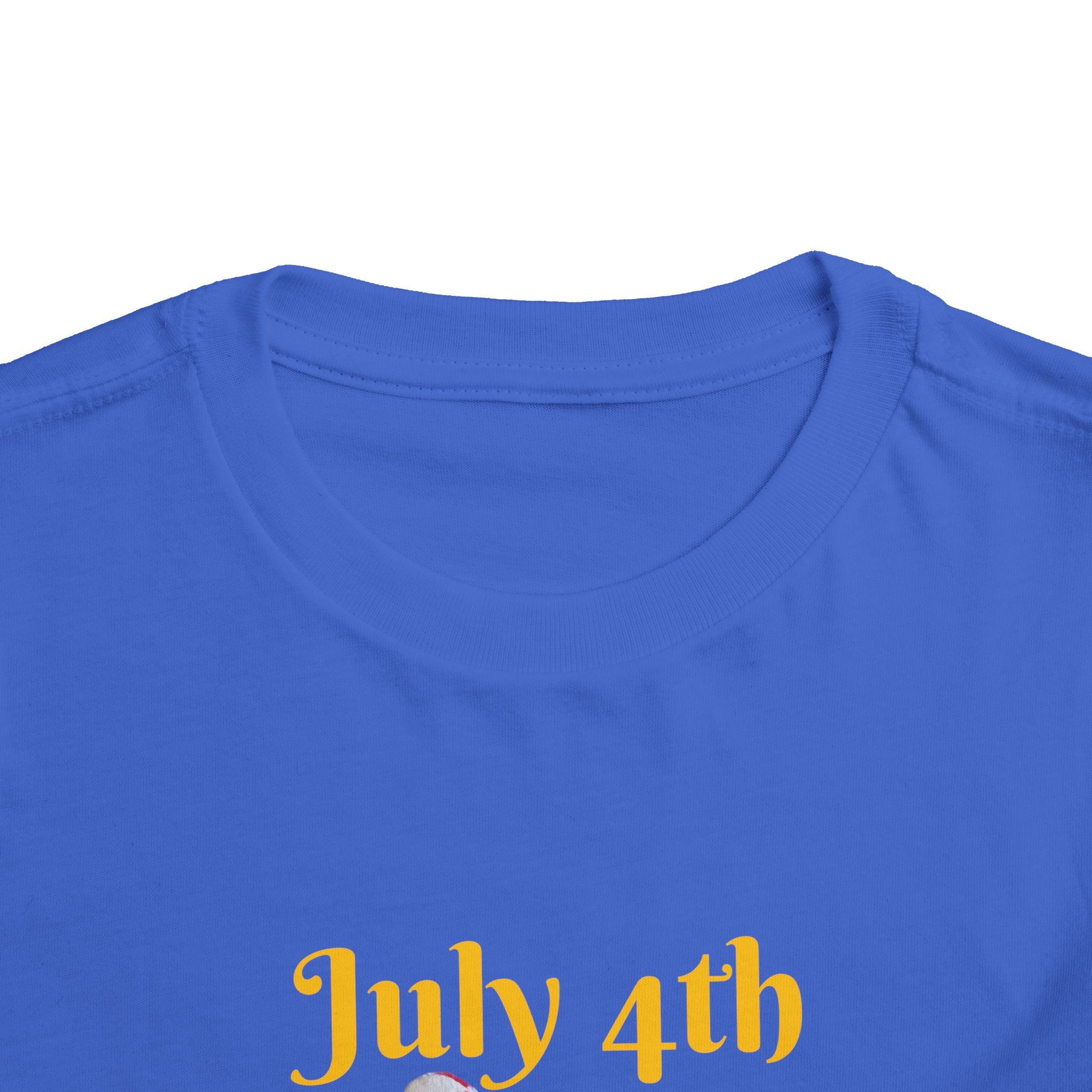 Beanie Bear July 4th Toddler Tee —2T - 5T Patriotic Bald Eagle "USA 2026" Graphic