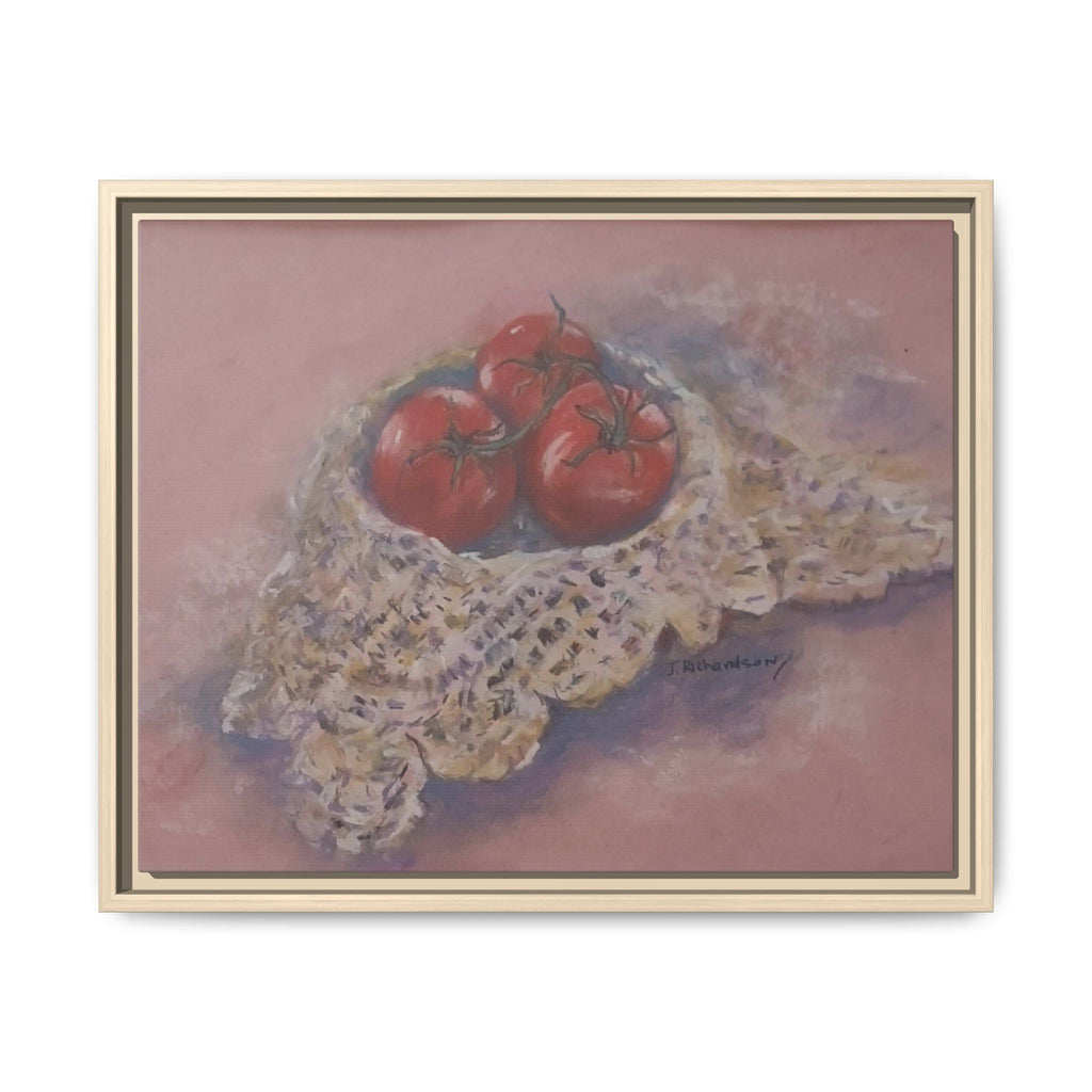 Tomato Still Life Matte Canvas Framed | Kitchen Wall Art