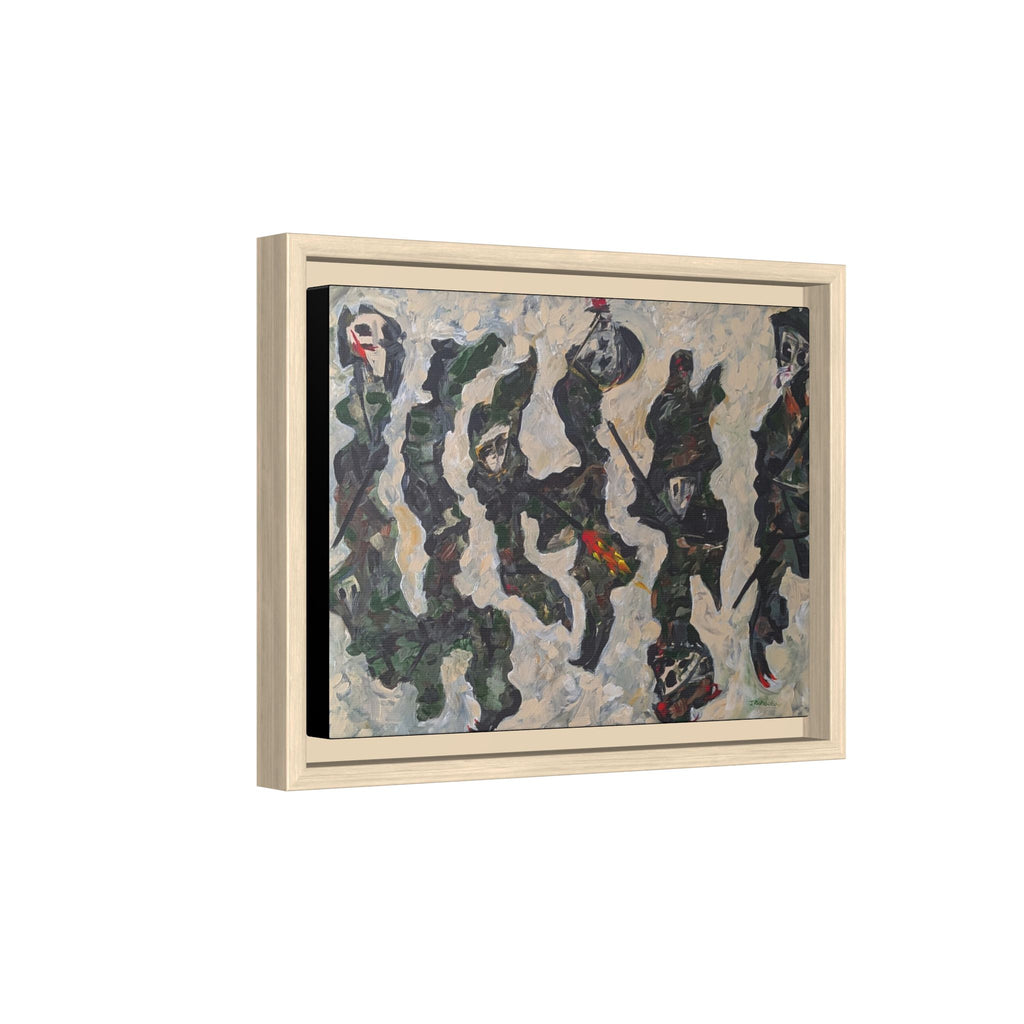 Copy of Framed  Autumn Leaves Matte Canvas Watercolor