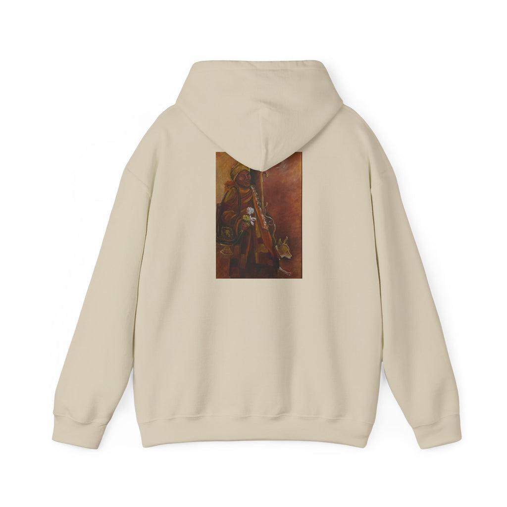 Hooded Sweatshirt design on back Walk for Peace on front
