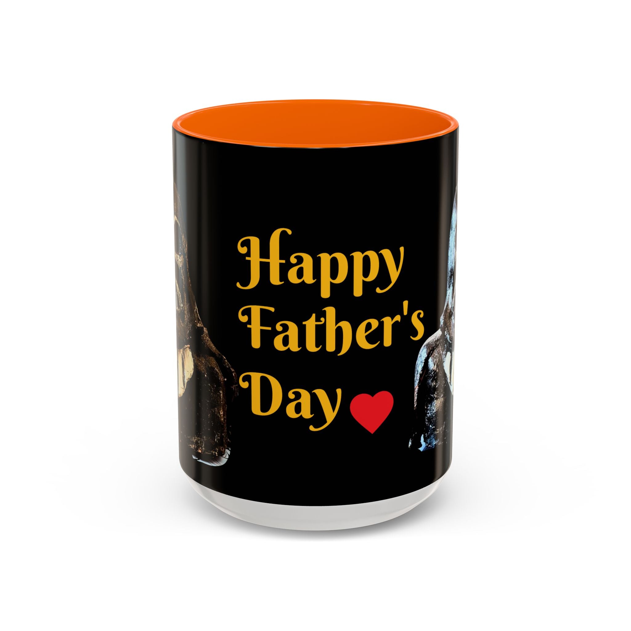 Father’s Day Coffee Mug – "Happy Father's Day" Black Accent Ceramic Mug (11/15oz)