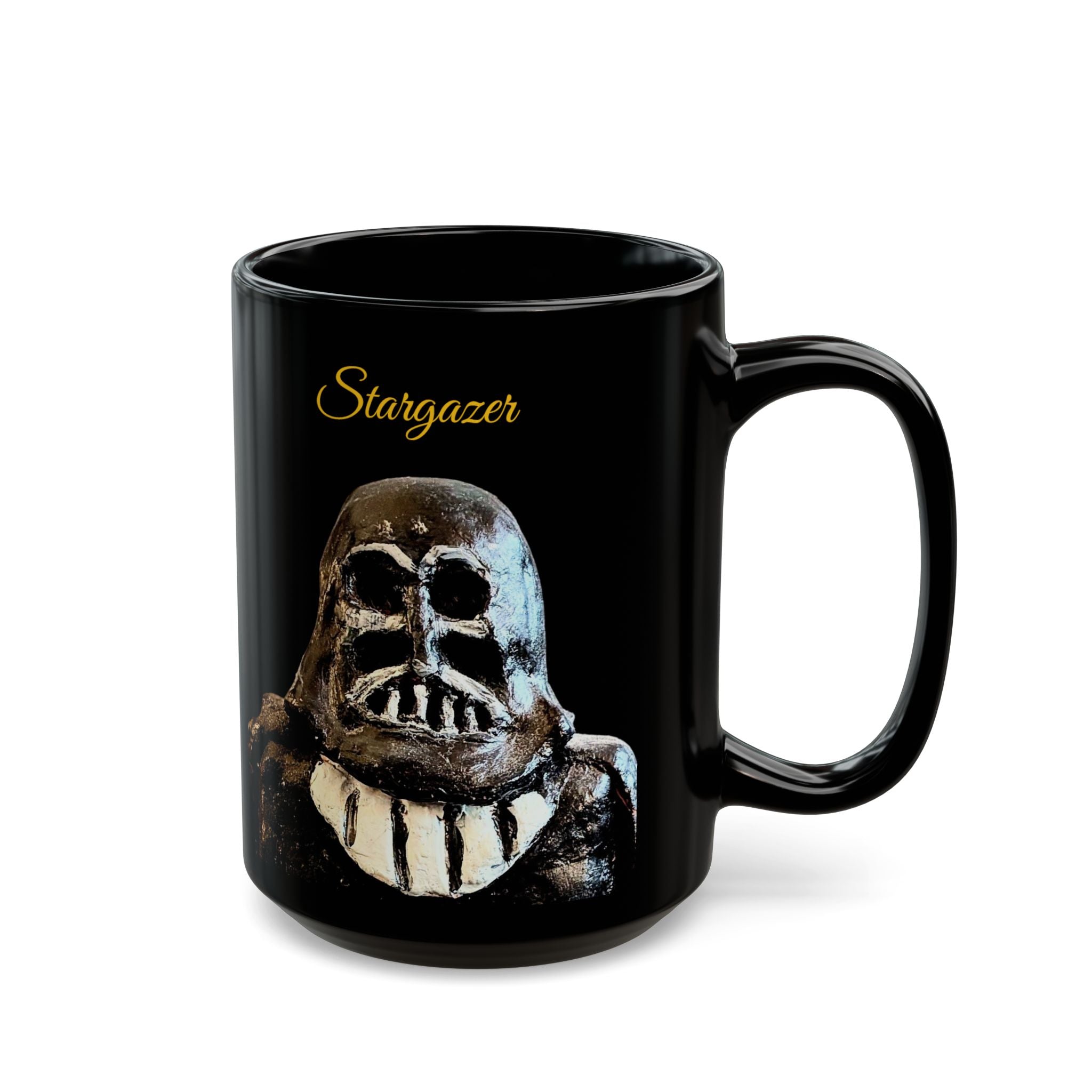 Happy Father's Day Black Mug – 'Dark Character Design (11oz & 15oz)