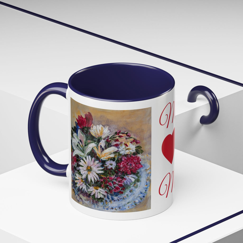 MOM Floral Bouquet Accent Coffee Mug — Chose  Interior 11/15oz