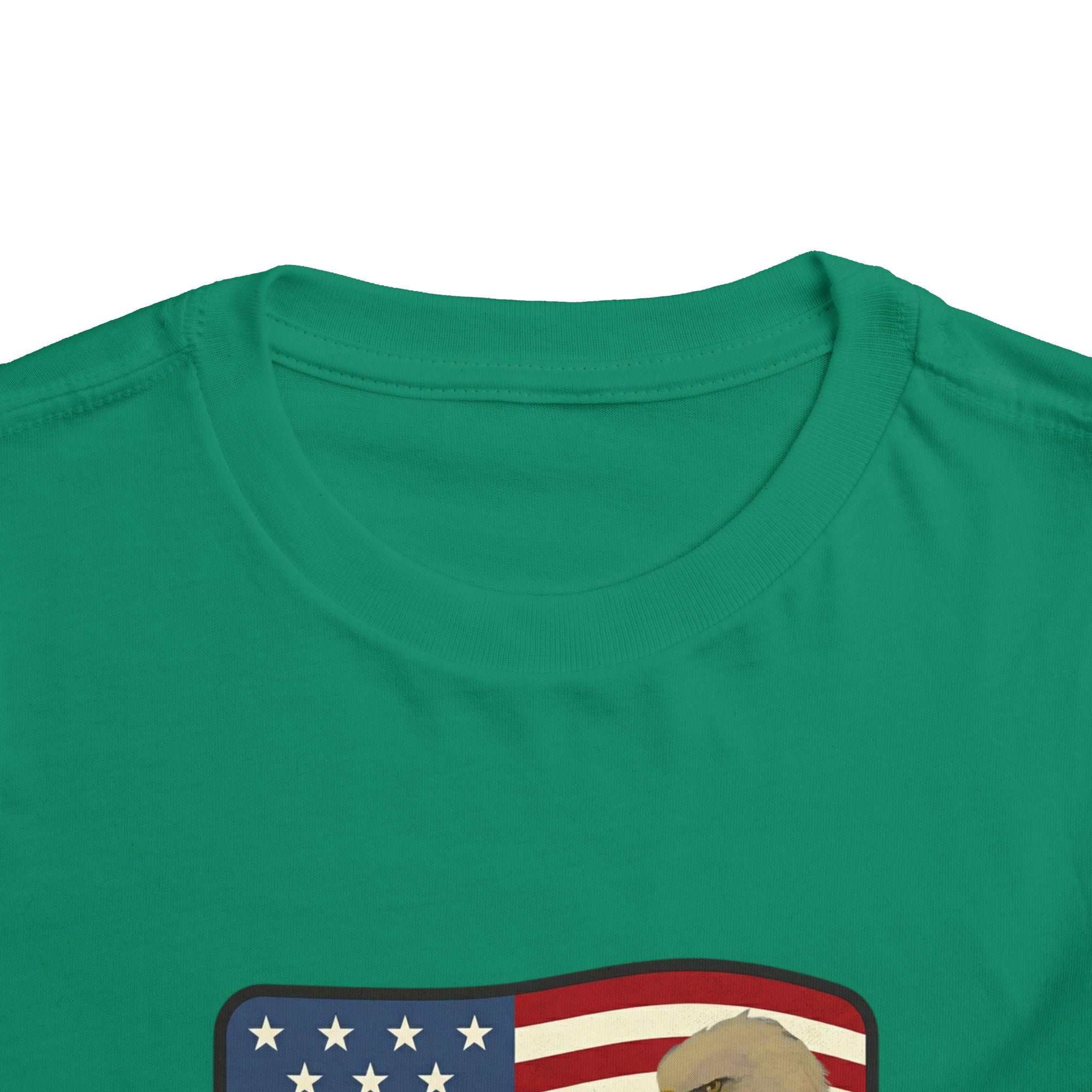 July 4th Toddler Tee —2T - 5T Patriotic Bald Eagle "USA 2026" Graphic