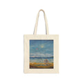 Original beach painting by JR,  printed on a Canvas Tote Bag —