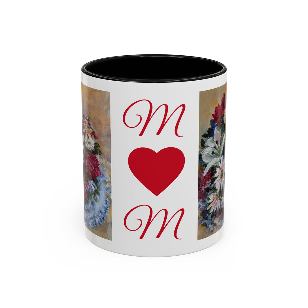 MOM Floral Bouquet Accent Coffee Mug — Chose  Interior 11/15oz