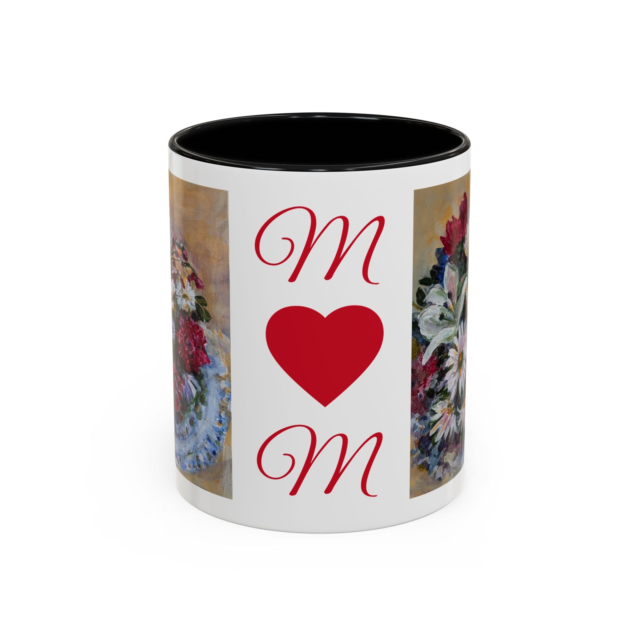 MOM Floral Bouquet Accent Coffee Mug — Chose  Interior 11/15oz