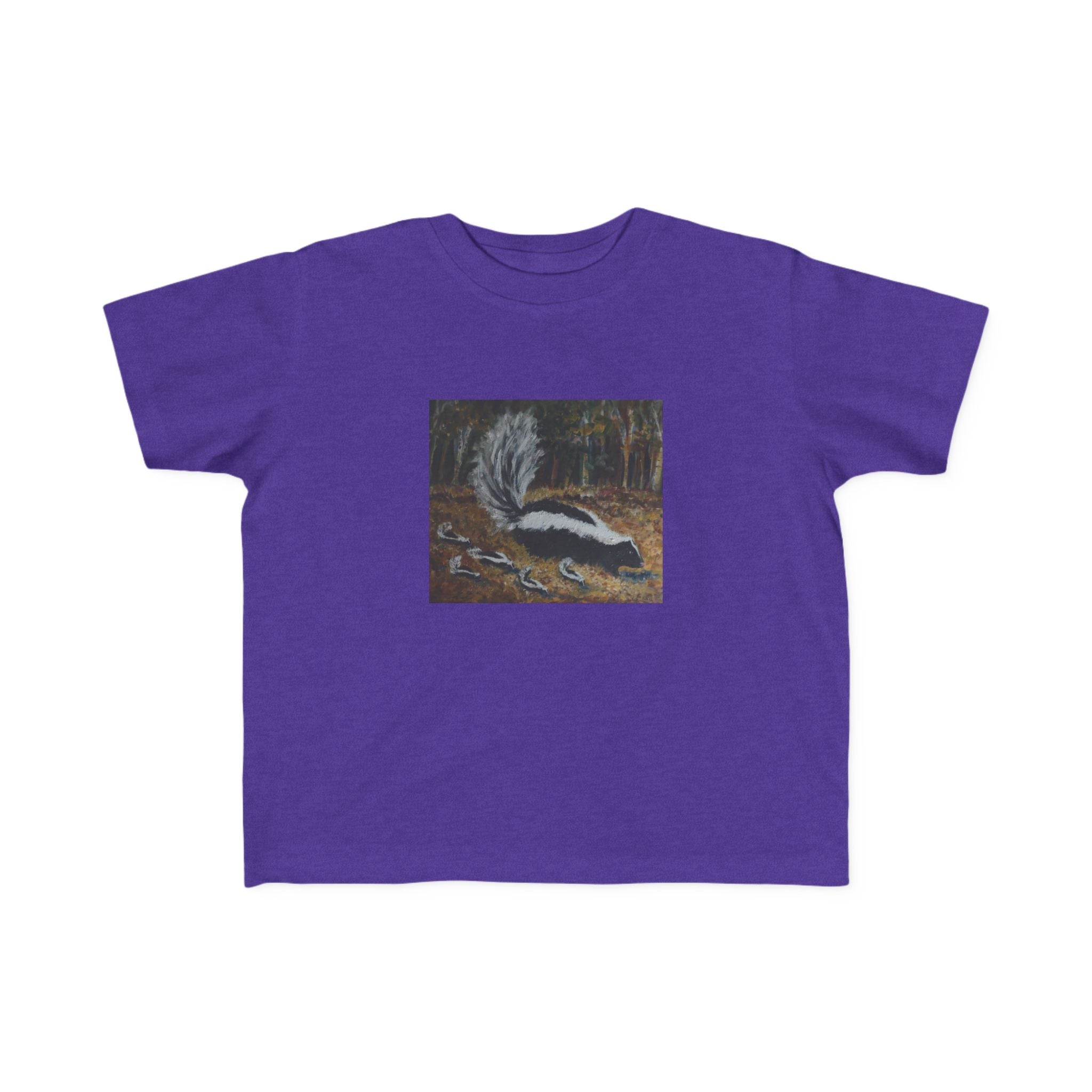Toddler Skunk Art T‑Shirt — Cute Woodland Animal Tee for Kids