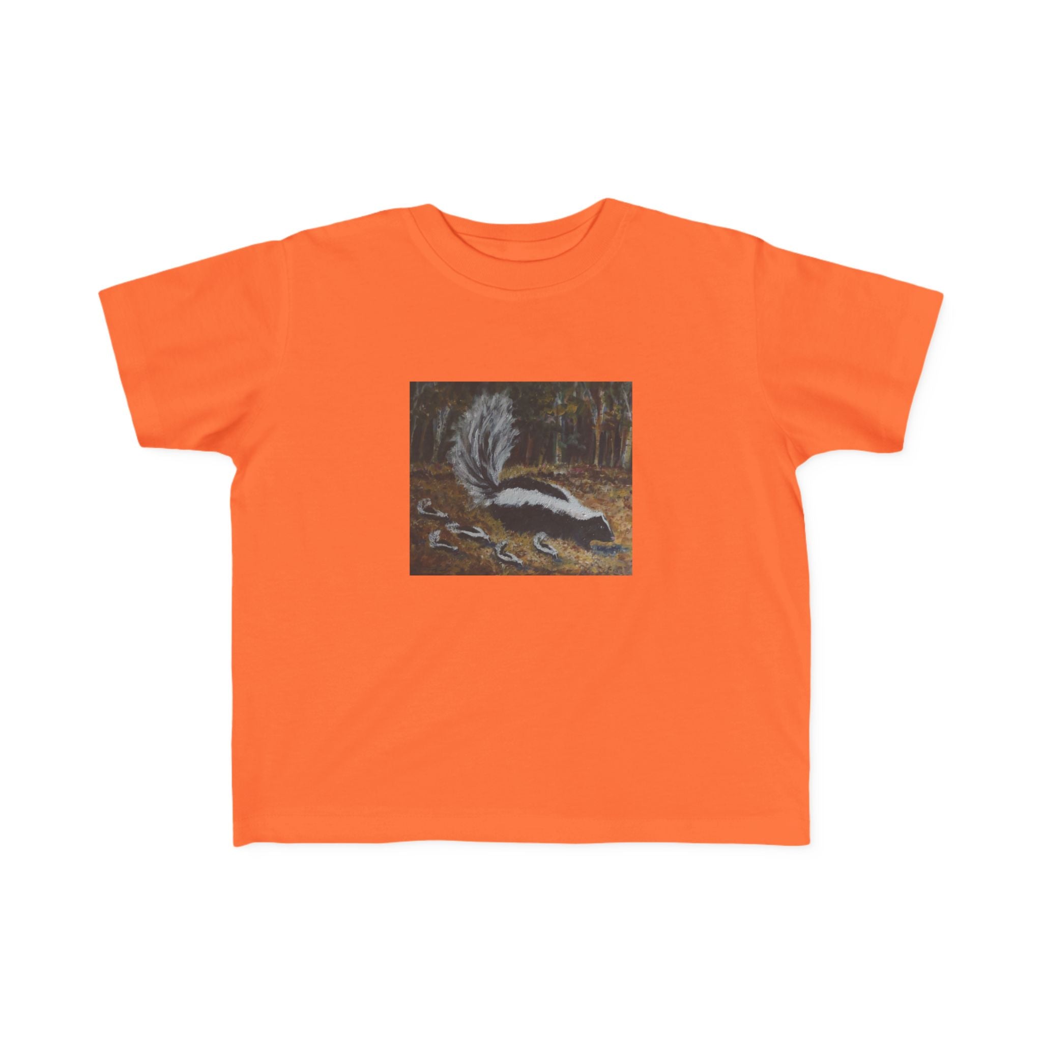 Toddler Skunk Art T‑Shirt — Cute Woodland Animal Tee for Kids