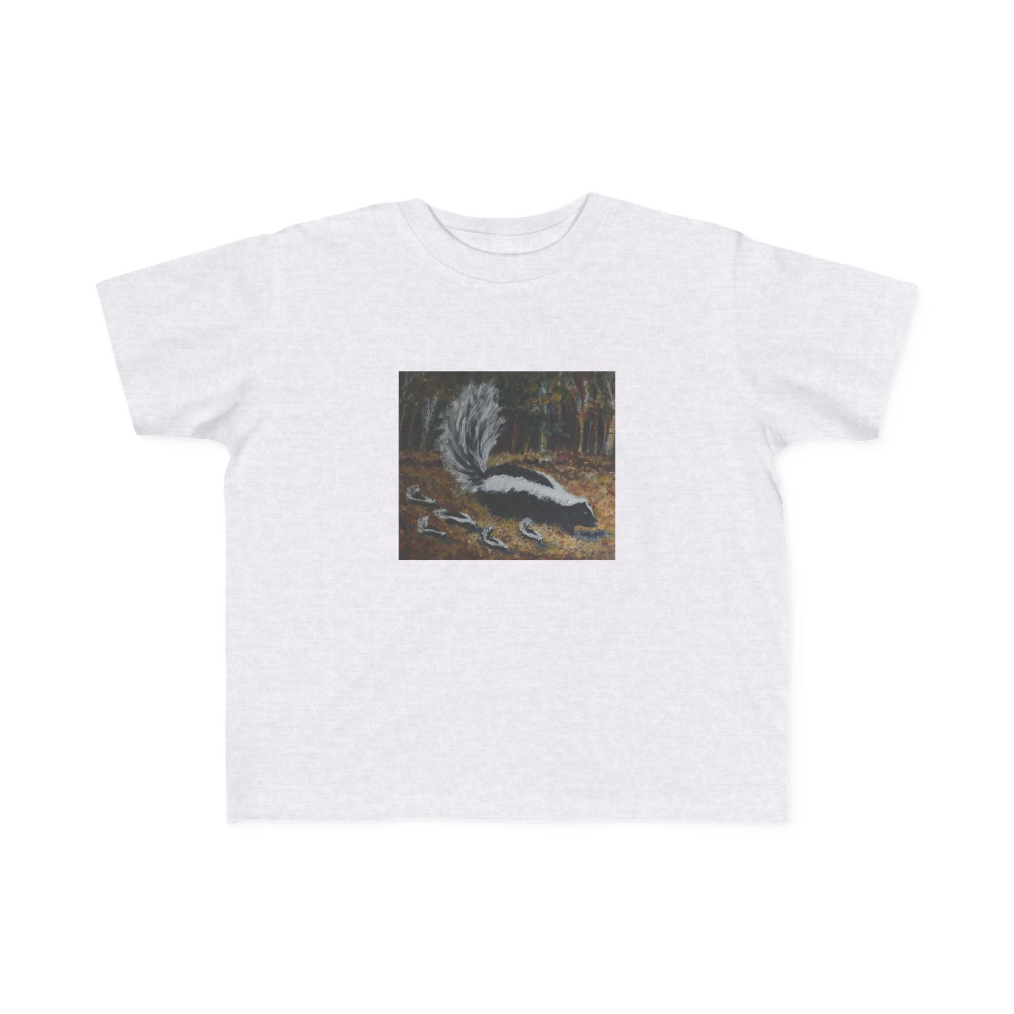 Toddler Skunk Art T‑Shirt — Cute Woodland Animal Tee for Kids