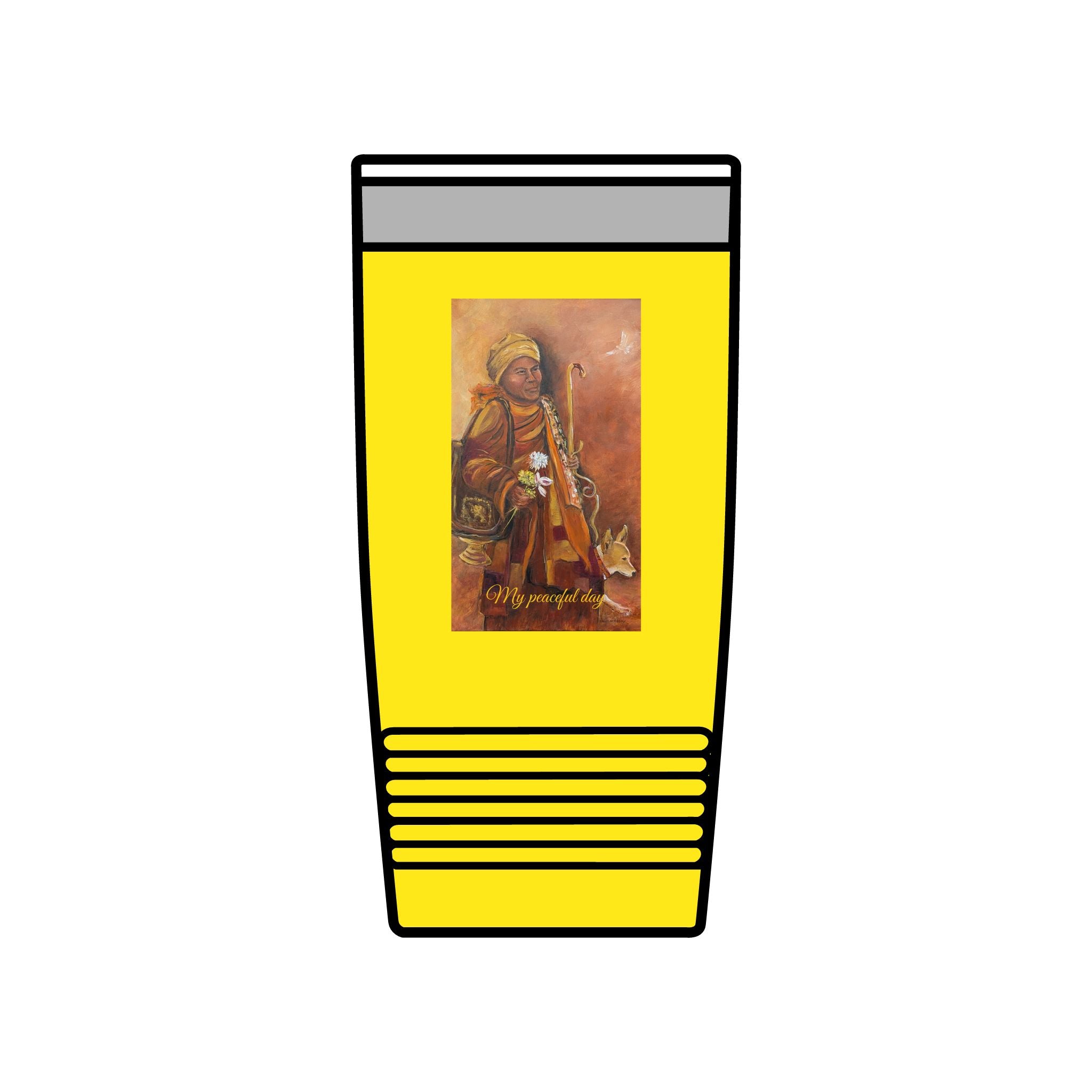 My peaceful day, 20oz Insulated Tumbler – Walk for Peace Design