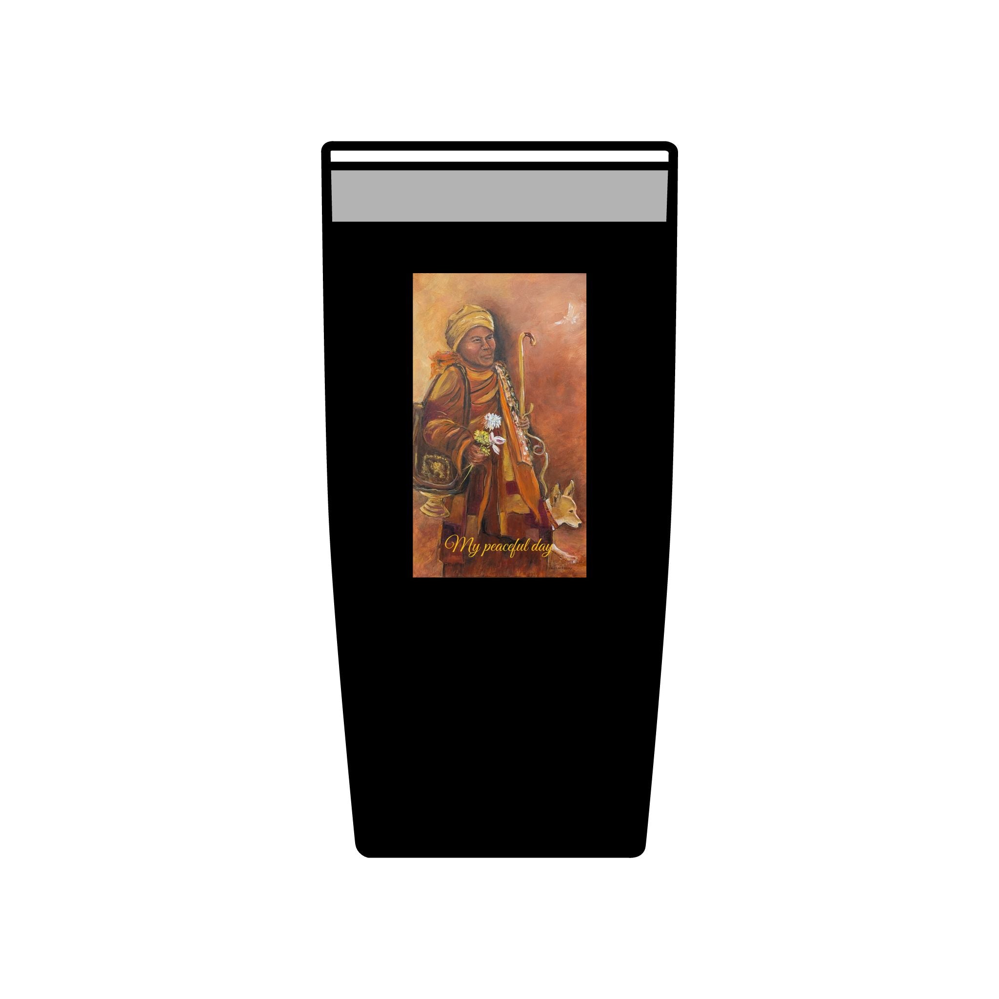 My peaceful day, 20oz Insulated Tumbler – Walk for Peace Design