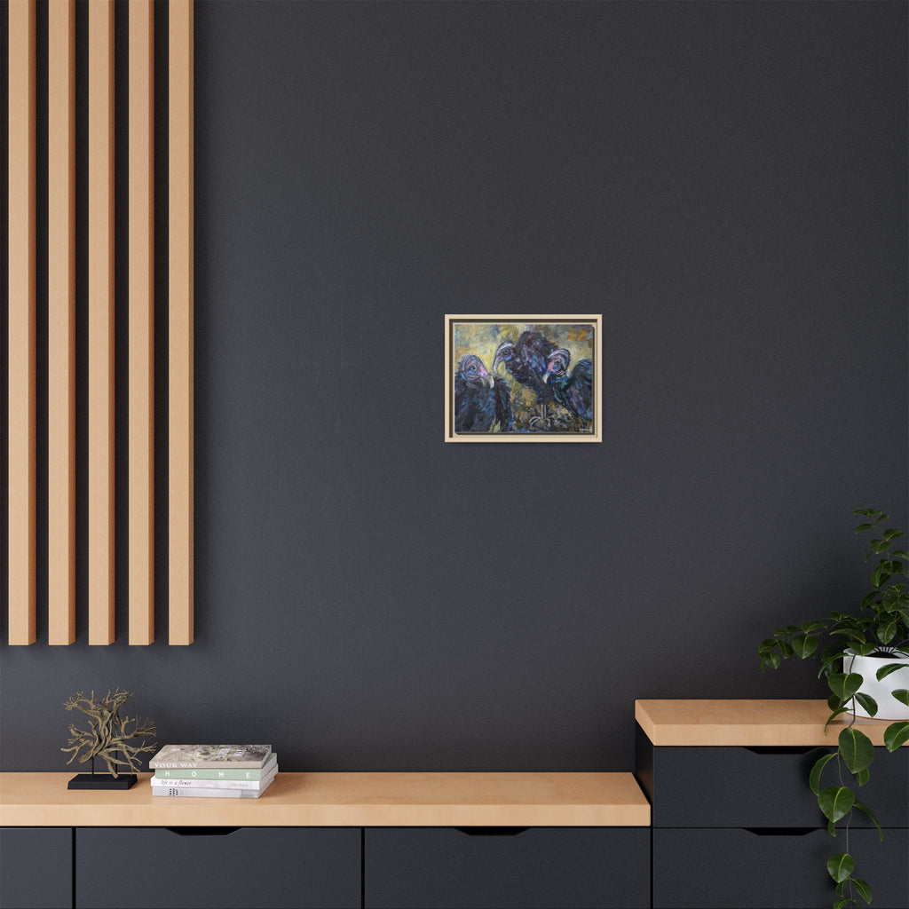Three Vultures Painting Matte Canvas
