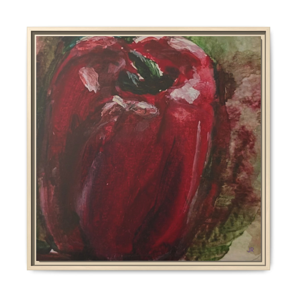 Red Bell Pepper Painting Matte Canvas